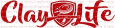 Clay Life Vinyl Decal Skeet