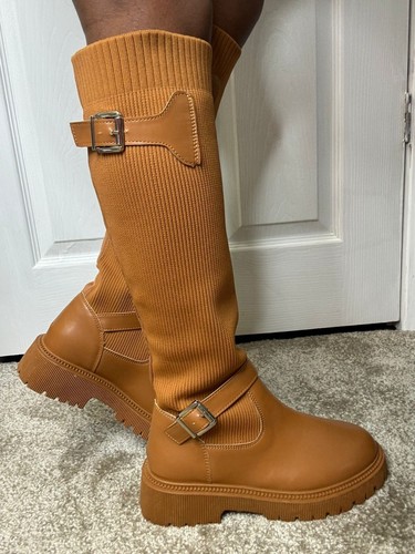 Womens sock knee high boots - knee,