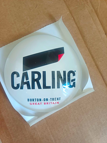 Carling round lager - round, lager/weissbeer