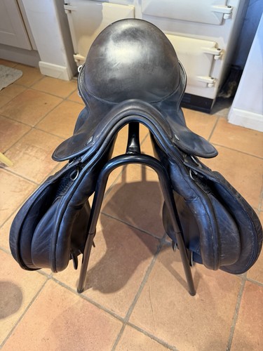 Horse saddle english - horse, leather