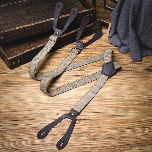 Suspenders with hole button - hole,