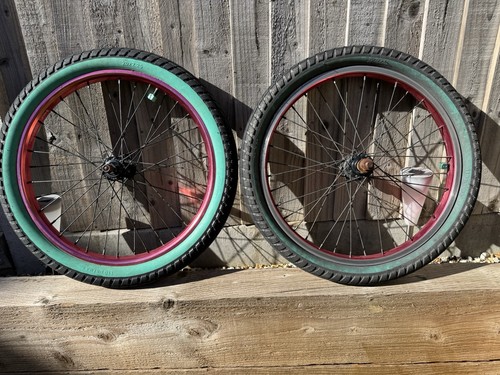 Salt bmx bike wheels - pair, 20