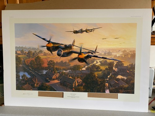 Lightning fighter aviation art