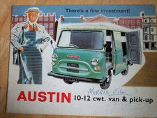 AUSTIN J4 VAN  UK Market Sales Brochure 1960s