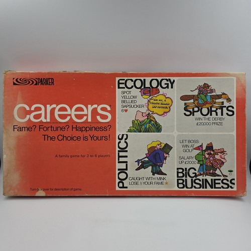 Careers board game 1971 - 1971, parker