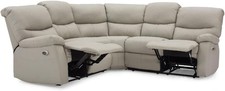 Reclining corner sofa faux - sofa,