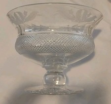 EXCELLENT Edinburgh Crystal THISTLE Centerpiece  SIGNED, 9"