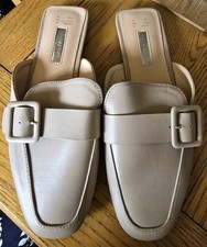 Primark taupe flat faux