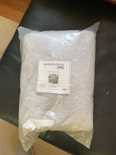 Fleece throw blanket grey - throw,