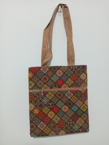 Colourful cork tote bag - tote, boho