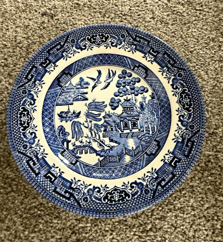 Churchill willow pattern blue - churchill,