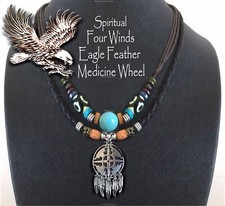EAGLE FEATHER MEDICINE WHEEL