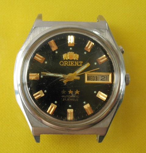 Orient black automatic vintage - black,
