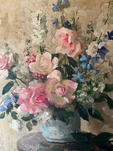 Antique oil painting - antique, canvas