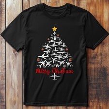 Airplane Xmas T-Shirt Golf, Golfing Tee - T-Shirt