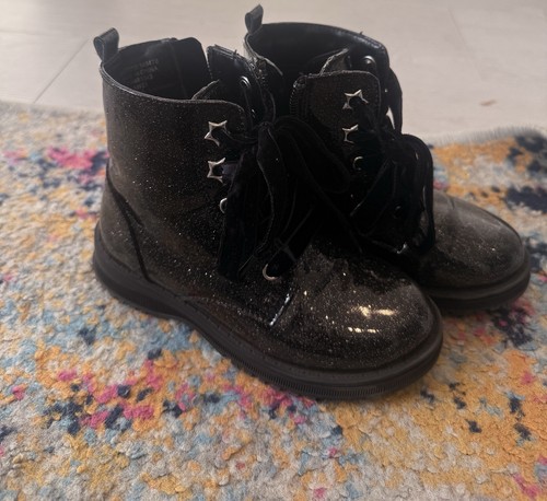 Girls black patent shiny - girls,