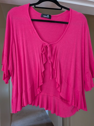 Pink bolero shrug - bolero, size
