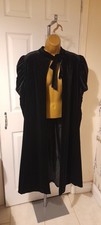  Velvet Black Cloak Cape, Mid Length,  Size Onesize, Opera, Witchery, Evening...