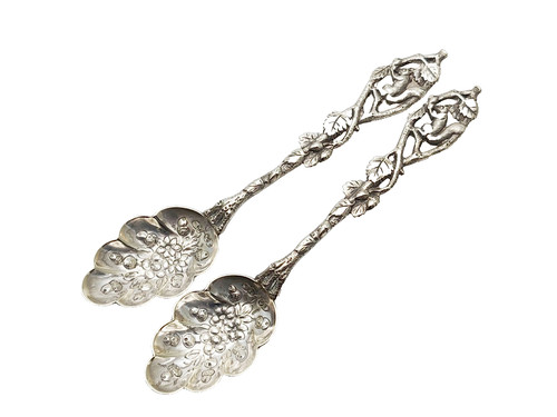 Pair victorian squirrel oak - victorian,