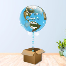Personalised Surprise Holiday Reveal Balloon In a Box - Holiday Surprise Balloon
