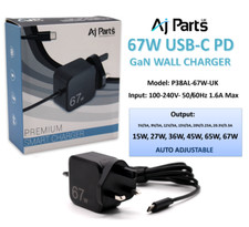 For HP x2 10-p005na 10-p092ms Type-C PD Fast Charge QC3.0 Laptop Adapter 67W