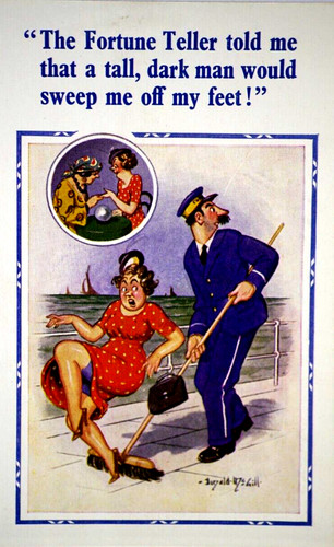 Postcard seaside comic saucy - seaside,
