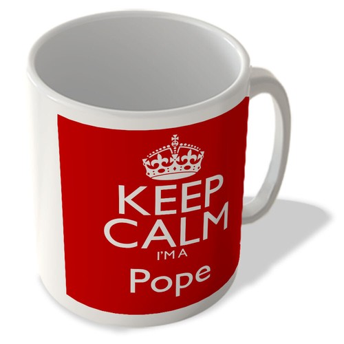 Keep calm pope - i'm, mug