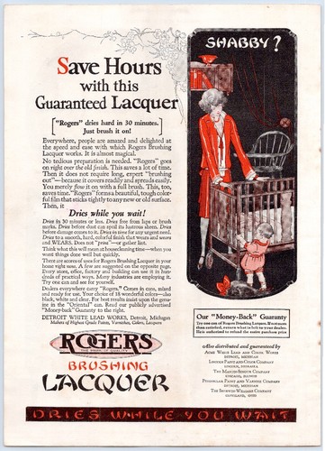 Rogers brushing lacquer - rogers,