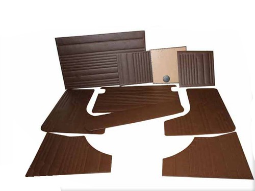 Brown piece door - brown, panel