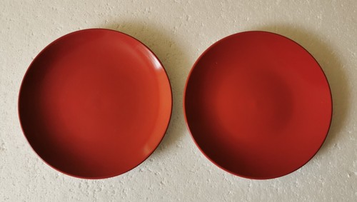 Habitat red side plates - 2,