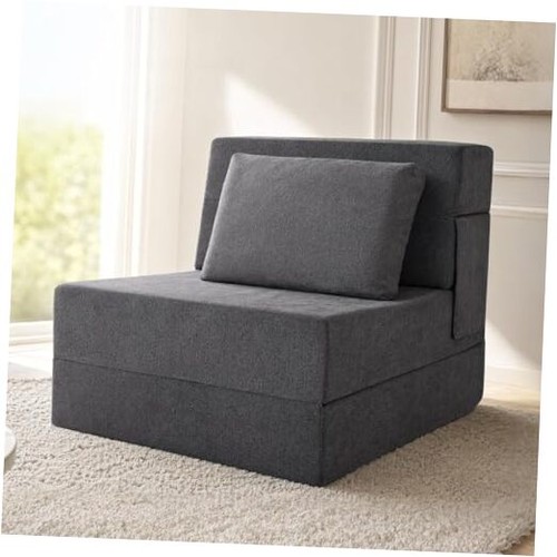 Grey folding sofa bed single - grey,