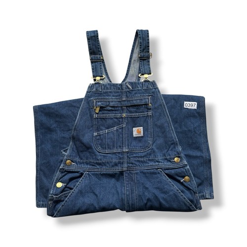 Carhartt denim bib brace - denim, &
