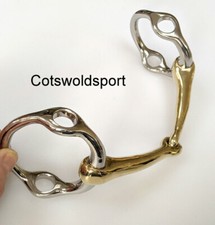 CS Cheltenham Running Gag  Snaffle German Silver 140mm  5.5"