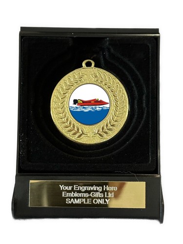 Speed boat award - boat, gold