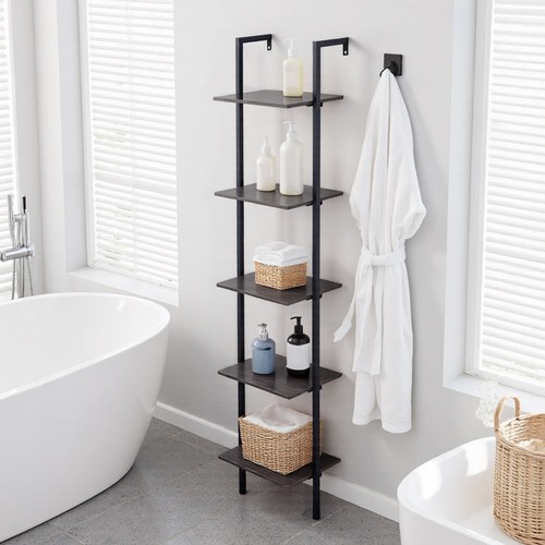 Ladder shelf bookcase tier - ladder,