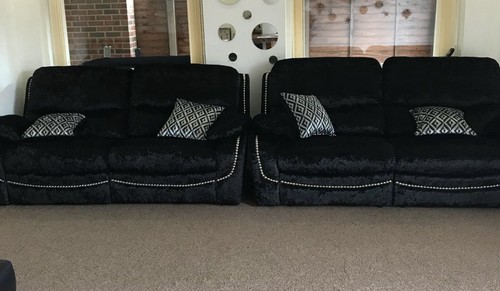 Sofa set 2 seater crushed - sofa,