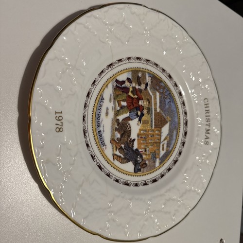 Coalport christmas plate - plate,