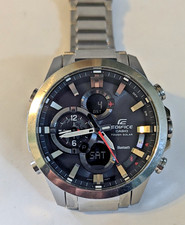 CASIO Edifice ECB-500 Bluetooth Solar Analog-Digital Watch Black Dial
