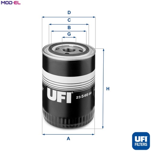 Oil filter 546 for - oil,