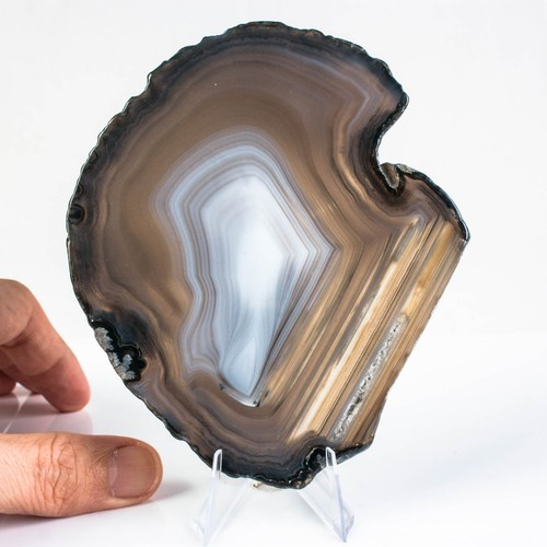130g 116mm natural agate slice - 130g,
