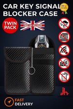 2x Car Key Signal Blocker Case Faraday Cage Fob Pouch Keyless RFID Blocking Bag