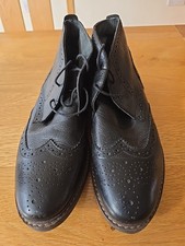 Pair of Black Mens M&S autograph Boots. Size UK10