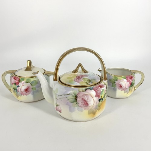 Antique nippon tea set rose - nippon,