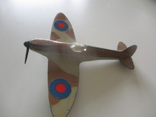 Collectable Matchbox Model Spitfire fighter plane by Lesney - SB8 -brown colours