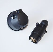 7 PIN TOWING ELECTRICS PLUG & SOCKET 12N TYPE FOR CARAVAN / TRAILER LIGHTS