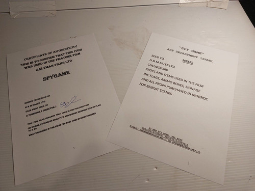 Original movie prop spygame - ",