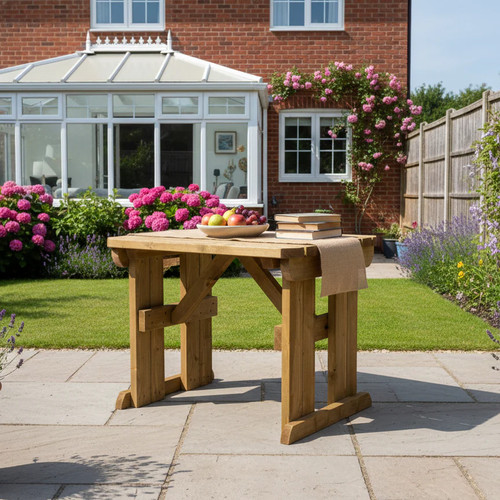 Hollies rounded wooden garden - hollies,
