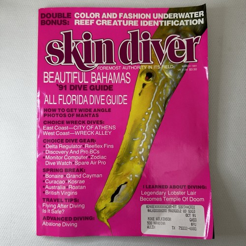 Skindiver magazine may 1991 - magazine,