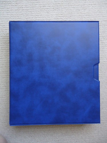 Plain blue padded ring stamp - 4-ring,