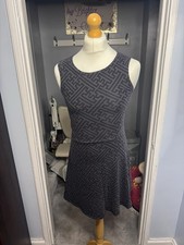 Abandon Ship Skater Dress Grey